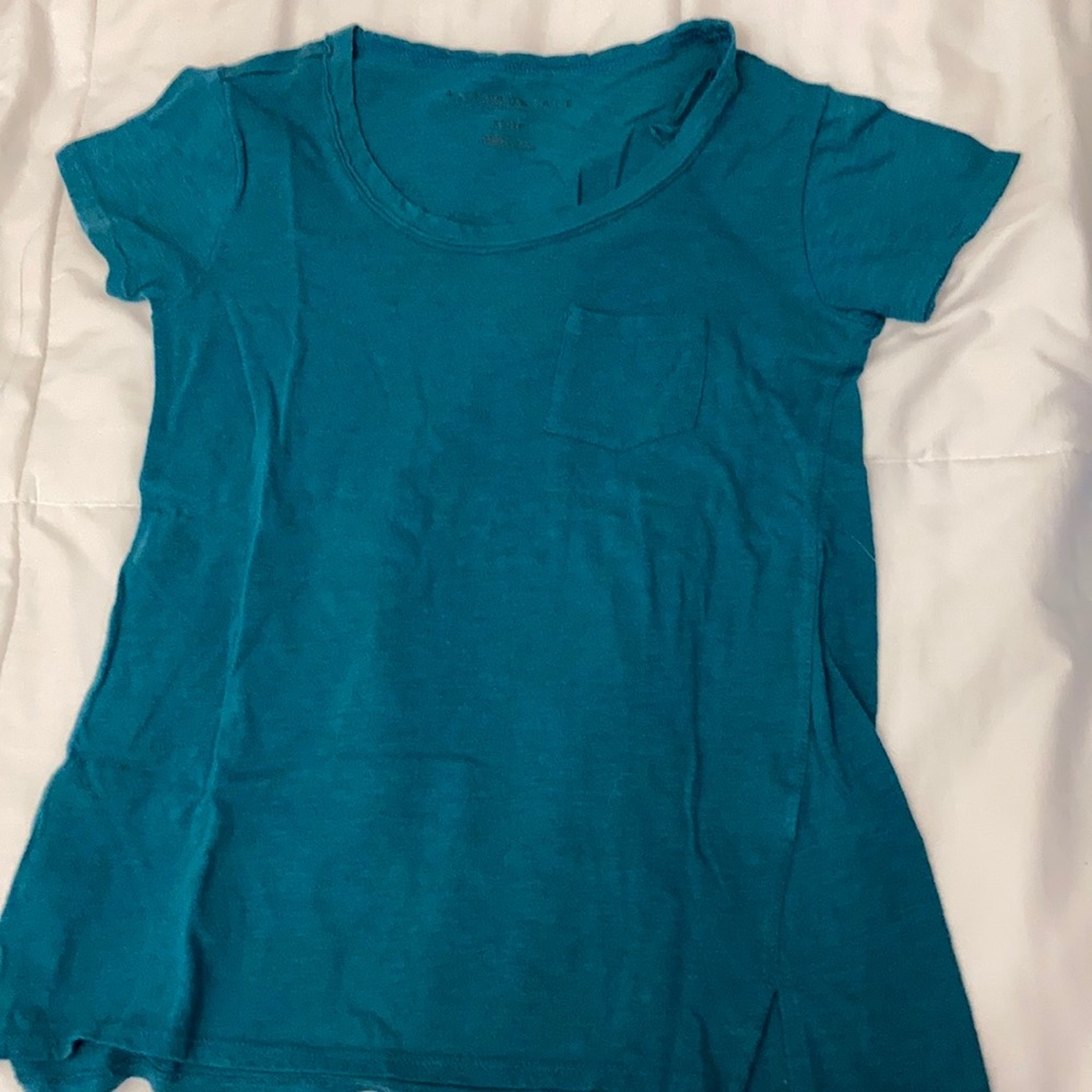 Aeropostale Turquoise Crew Neck Tee